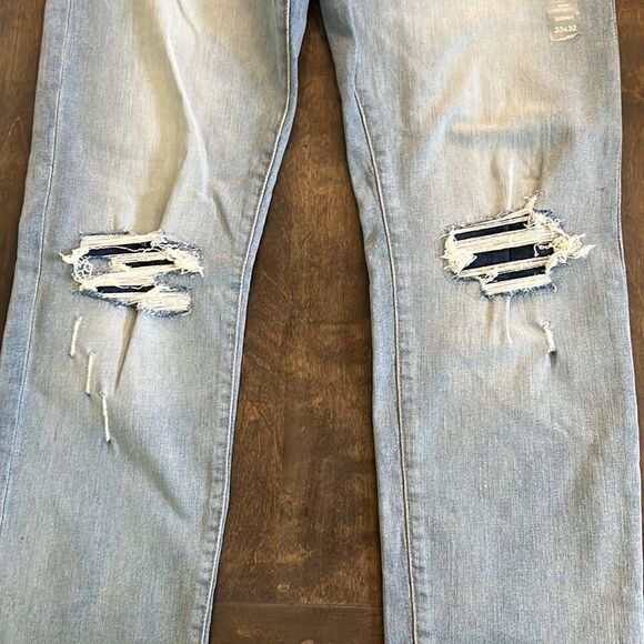 NWT Aeropostale Mens Real Original Denim Skinny distressed Jeans Sz-33/32 - Picture 8 of 9